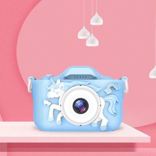 Q8 Children Camera HD Dual-lens Camera Cartoon Children Digital Camera, Style: WiFi 4.0MP (Blue) - Image 2
