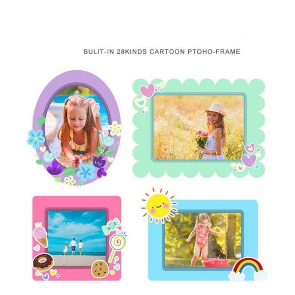 Q8 Children Camera HD Dual-lens Camera Cartoon Children Digital Camera, Style: WiFi 4.0MP (Blue) - Image 6