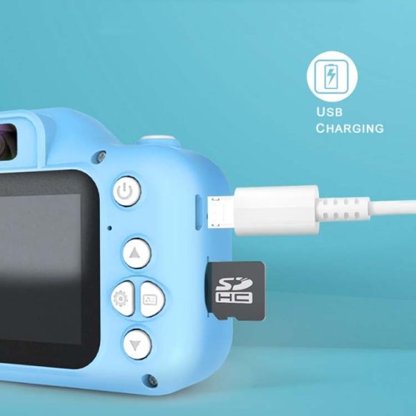 Q8 Children Camera HD Dual-lens Camera Cartoon Children Digital Camera, Style: WiFi 4.0MP (Blue) - Image 7