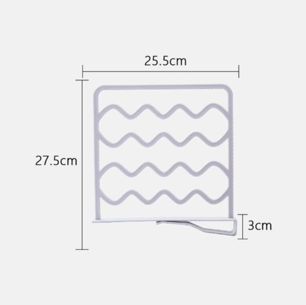 Wardrobe Layered Partitions Bookcase Storage Partitions Freely Partition Bars (Gray) - Image 8