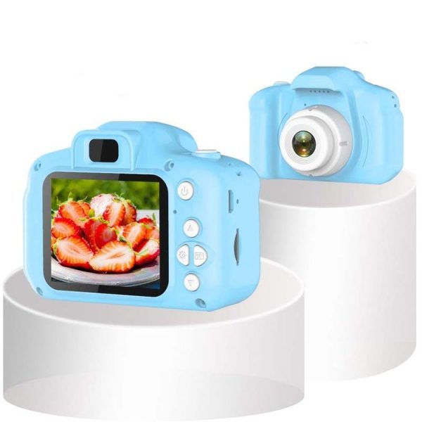 13.0 MP + Card Reader HD Children Toy Portable Digital SLR Camera (Blue)