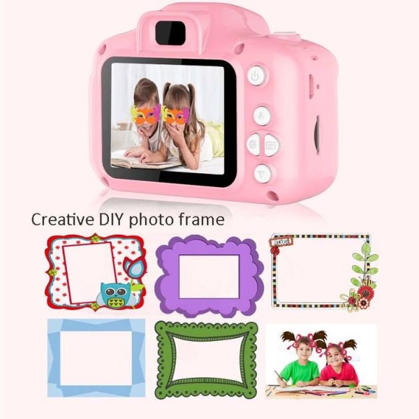 13.0 MP + Card Reader HD Children Toy Portable Digital SLR Camera (Blue) - Image 6