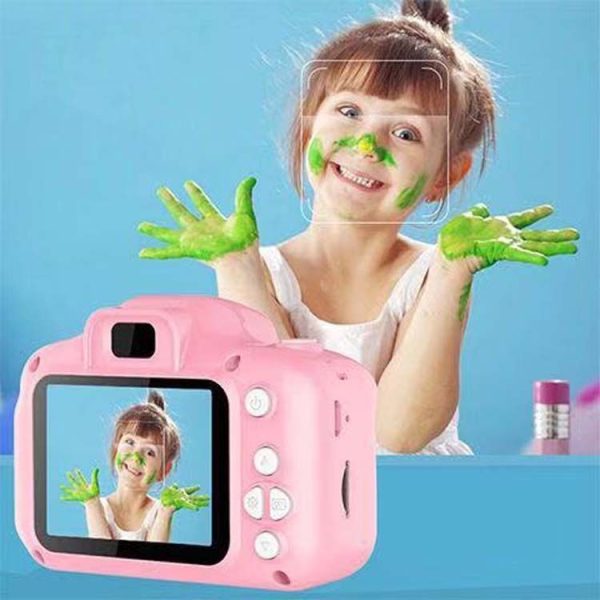 13.0 MP + Card Reader HD Children Toy Portable Digital SLR Camera (Blue) - Image 7
