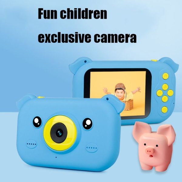 2.4 inch Screen 1080P High-definition Shatter-resistant Ultra-thin Children Camera HD Photo and Video, Style: 8GB (Sky Blue) - Image 10