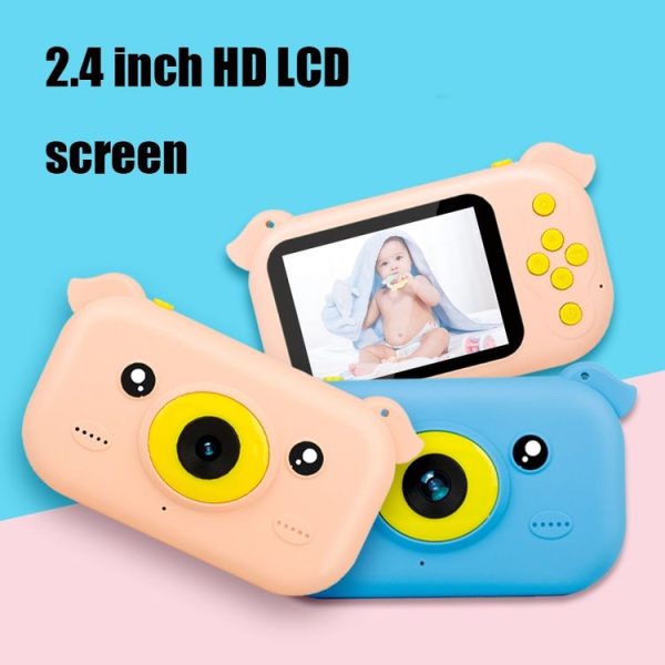 2.4 inch Screen 1080P High-definition Shatter-resistant Ultra-thin Children Camera HD Photo and Video, Style: 8GB (Sky Blue) - Image 11