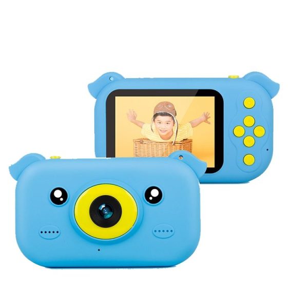 2.4 inch Screen 1080P High-definition Shatter-resistant Ultra-thin Children Camera HD Photo and Video, Style: 8GB (Sky Blue) - Image 2