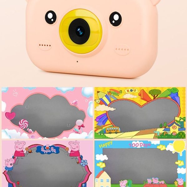 2.4 inch Screen 1080P High-definition Shatter-resistant Ultra-thin Children Camera HD Photo and Video, Style: 8GB (Sky Blue) - Image 5