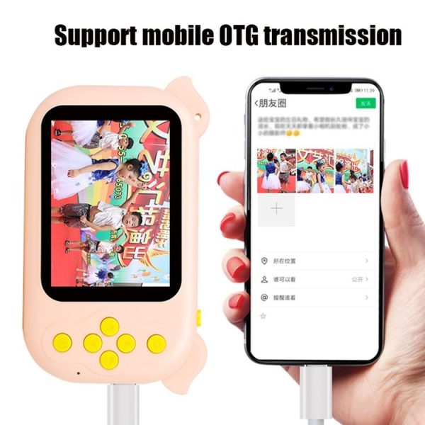 2.4 inch Screen 1080P High-definition Shatter-resistant Ultra-thin Children Camera HD Photo and Video, Style: 8GB (Sky Blue) - Image 7