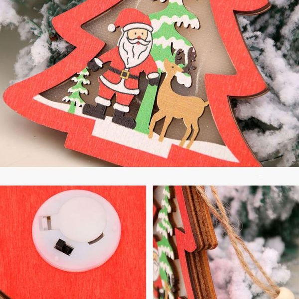 Christmas Decorations Christmas Tree Luminous Pendant (Car) - Image 3