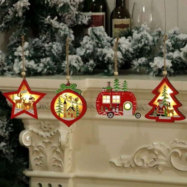 Christmas Decorations Christmas Tree Luminous Pendant (Car) - Image 6
