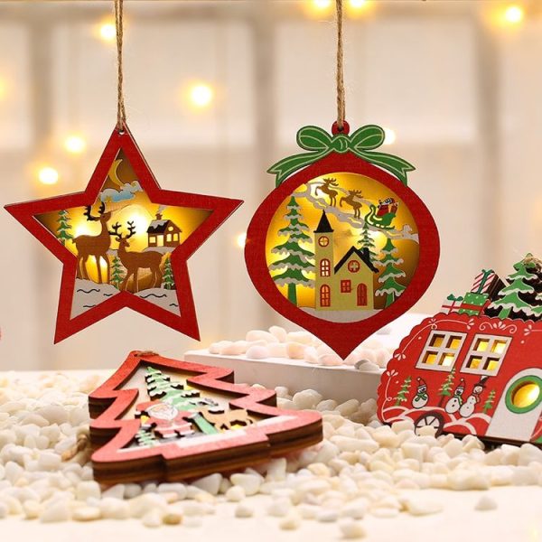 Christmas Decorations Christmas Tree Luminous Pendant (Car) - Image 7