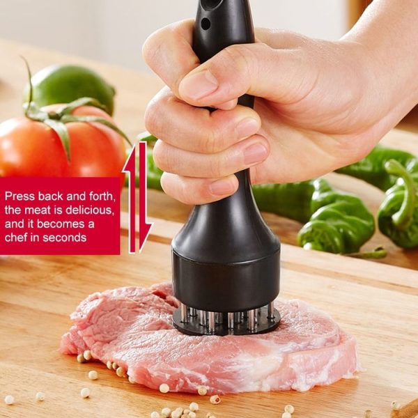 Steak Pig Quickly Loosen Meat Needle Knock Meat Hammer Kitchen Tool (White) - Image 6