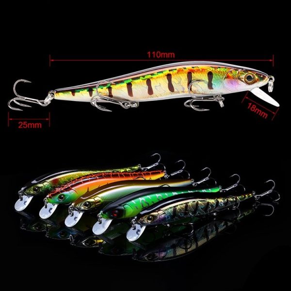 SeaKnight Long Shot Shallow Water Minnow Lure Realistic Hard Bait Perch Siniperca Bait (L01) - Image 3