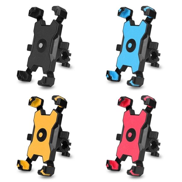 Electric Bicycle Mobile Phone Holder Can Be Rotated 360-degree Mobile Phone Holder Four-way Adjustment Bracket for Motorcycle, Style: Handlebars (Black) - Image 2