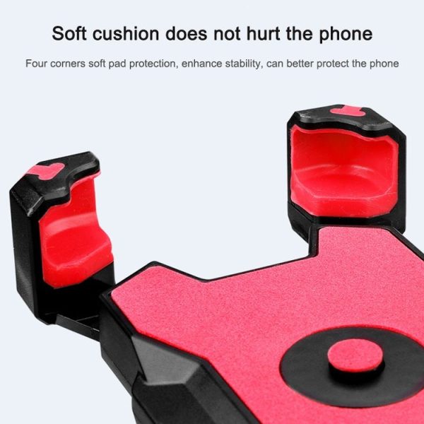 Electric Bicycle Mobile Phone Holder Can Be Rotated 360-degree Mobile Phone Holder Four-way Adjustment Bracket for Motorcycle, Style: Rearview Mirrors (Blue) - Image 9