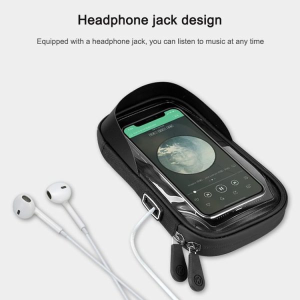 Mountain Bike Card Holder Touch Screen Mobile Phone Holder Motorcycle Electric Vehicle Waterproof Navigation Bracket Shade Mobile Phone Holder, Style: Handlebars (Blue) - Image 8