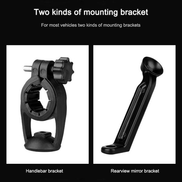 Mountain Bike Card Holder Touch Screen Mobile Phone Holder Motorcycle Electric Vehicle Waterproof Navigation Bracket Shade Mobile Phone Holder, Style: Handlebars (Blue) - Image 9