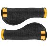 1 Pair Bicycle Solar Rubber Grip Cover Bicycle Mountain Riding Equipment (Gold)