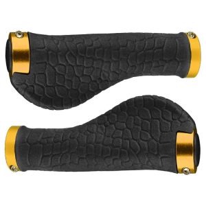 1 Pair Bicycle Solar Rubber Grip Cover Bicycle Mountain Riding Equipment (Gold)