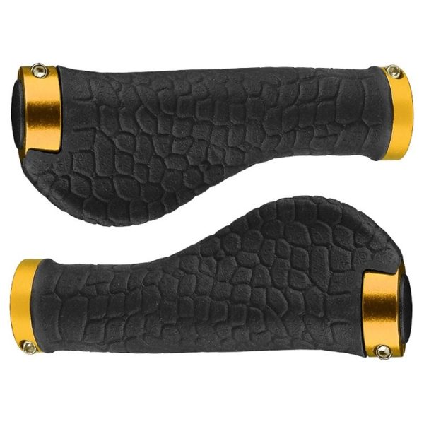 1 Pair Bicycle Solar Rubber Grip Cover Bicycle Mountain Riding Equipment (Gold)