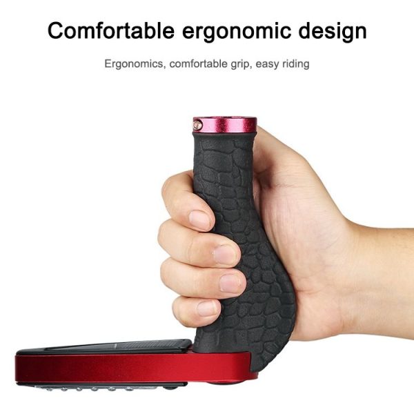 1 Pair Bicycle Solar Rubber Grip Cover Bicycle Mountain Riding Equipment (Gold) - Image 4