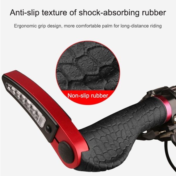 1 Pair Bicycle Solar Rubber Grip Cover Bicycle Mountain Riding Equipment (Gold) - Image 5