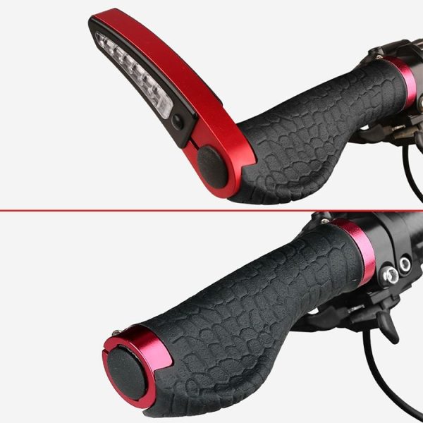 1 Pair Bicycle Solar Rubber Grip Cover Bicycle Mountain Riding Equipment (Gold) - Image 6
