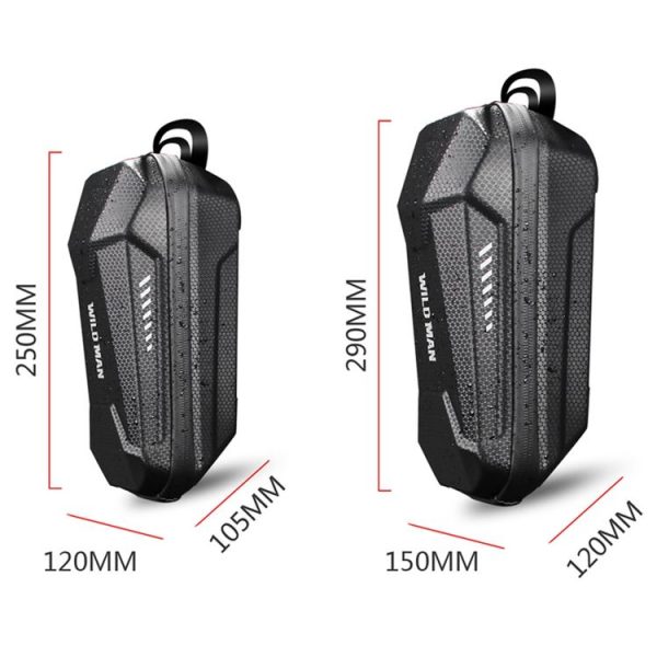 WILD MAN ZK23579 Universal Front Bag Multifunctional Waterproof Front Bag EVA Hard Shell Bag for Scooter, Style: Waterproof 2L - Image 3