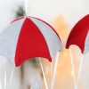 Faceless Skydiving Santa Claus Christmas Window Hanging Decorations (Grey Hat) - Image 3