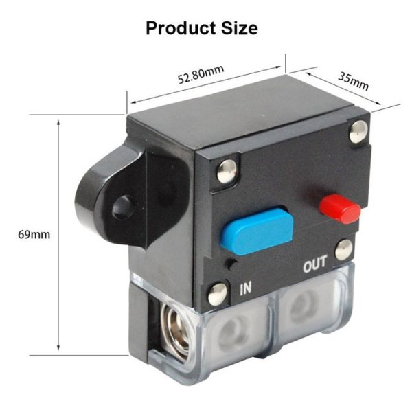 150A Auto Circuit Breaker Car Audio Fuse Holder Power Insurance Automatic Switch (Blue) - Image 2