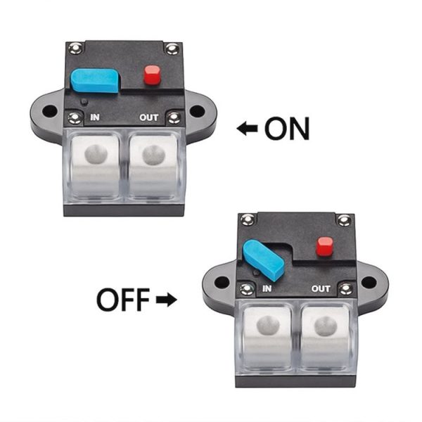 150A Auto Circuit Breaker Car Audio Fuse Holder Power Insurance Automatic Switch (Blue) - Image 3