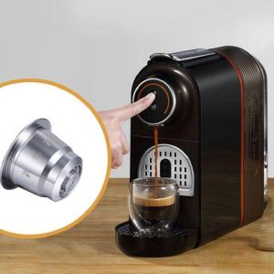 Reusable Stainless Steel Coffee Capsules with Multiple Filling Coffee Filters (Silver)