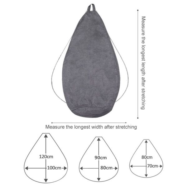 Lazy Sofa Bean Bag Chair Fabric Cover, Size: 70x80cm (Dark Gray) - Image 3