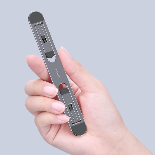 Oatsbasf Portable Storage Foldable Notebook Computer Bracket Heightening Fan Heater (Gray) - Image 4