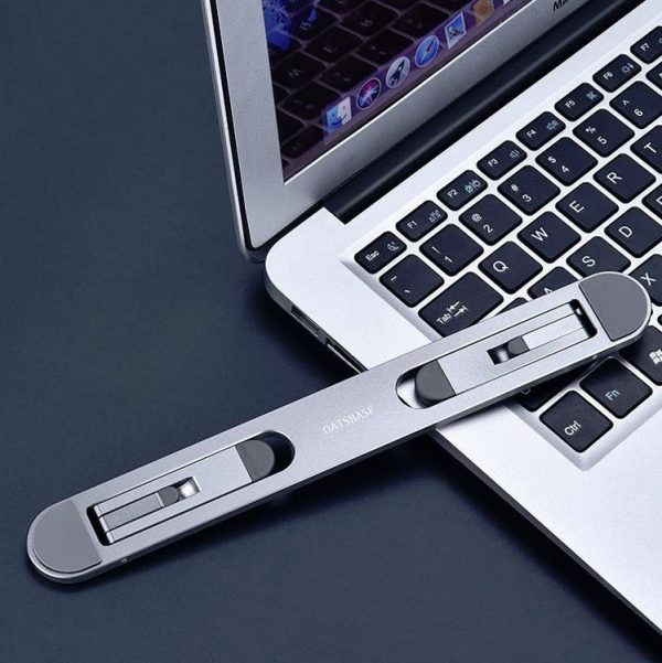 Oatsbasf Portable Storage Foldable Notebook Computer Bracket Heightening Fan Heater (Gray) - Image 6