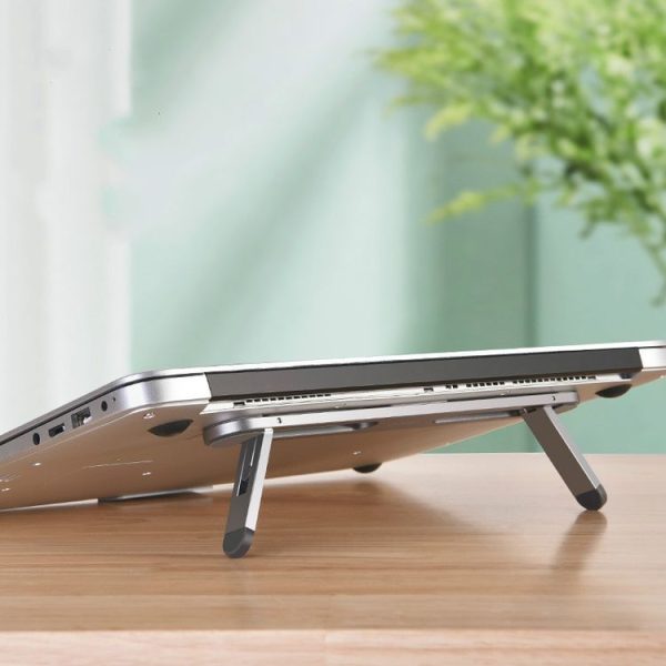 Oatsbasf Portable Storage Foldable Notebook Computer Bracket Heightening Fan Heater (Gray) - Image 9