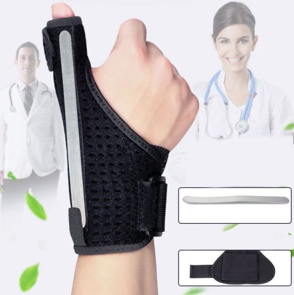 2 PCS Wrist Brace Sprain Fracture Tenosynovitis Thumb Steel Bar Support, Size: Free Size, Specification: Right Hand - Image 9