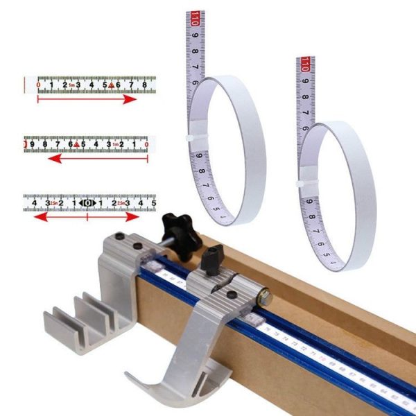2m Sticky Scale Steel Ruler with Glue Scale Tape Measure Self-adhesive Ruler, Specification: Positive - Image 6