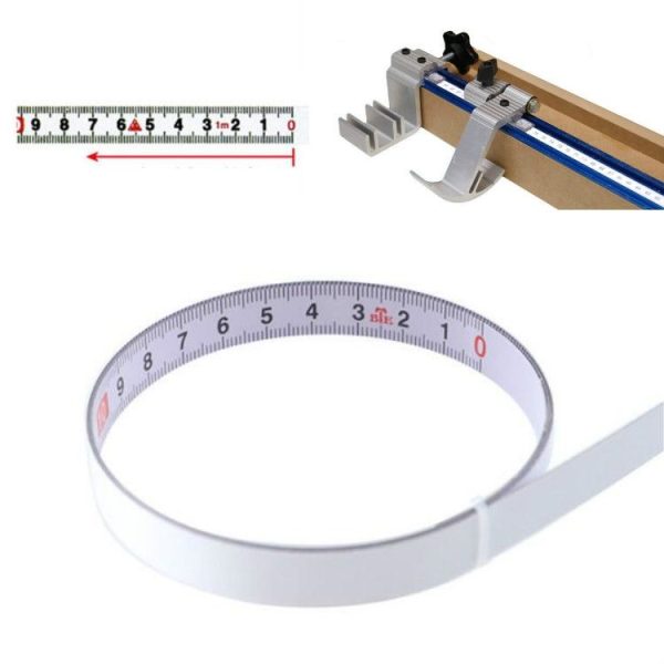 4m Sticky Scale Steel Ruler with Glue Scale Tape Measure Self-adhesive Ruler, Specification: Reverse