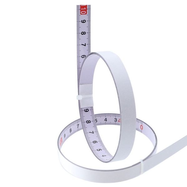 2m Sticky Scale Steel Ruler with Glue Scale Tape Measure Self-adhesive Ruler, Specification: Middle Point - Image 3