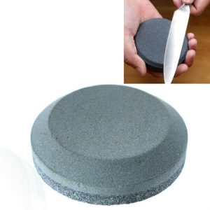 Double-Sided Whetstone Kitchen Knives Round Knife Sharpener, Style: A