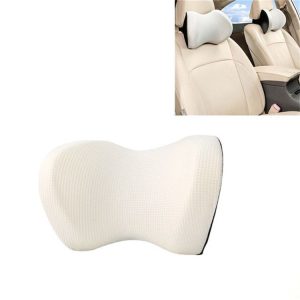 Car Headrest Four Seasons Universal Ice Silk Pillow Neck Protection Memory Pillow (Gray)
