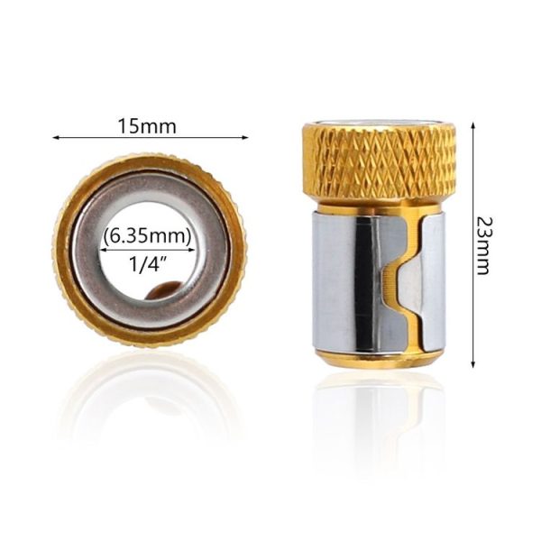 10 PCS Bit Magnetic Ring Screwdriver Bit with Magnetic Universal Steel Sleeve, Color Random Delivery - Image 3