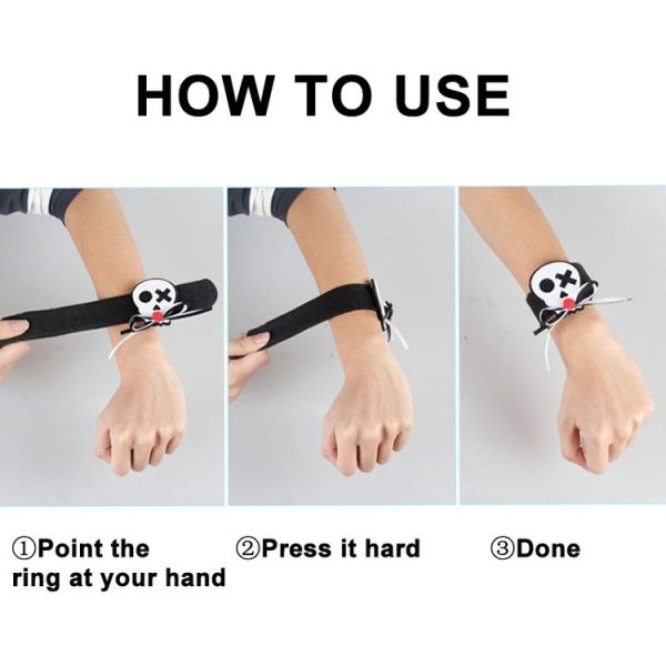 Halloween Pop Ring Bracelet Ghost Festival Gift Party Decorations (Spider Web Bat) - Image 5