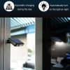 With Ground Plug Wiring Free Infrared Sensor Waterproof Solar Lighting Wall Light, Color Temperature: RGB - Image 3