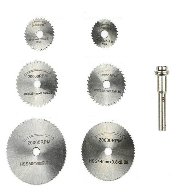 7 PCS / Set Electric Grinder Saw Blade High Speed Steel Saw Blade Woodworking Saw Blade High Speed Steel Cutting Piece, Model: 11026 - Image 2
