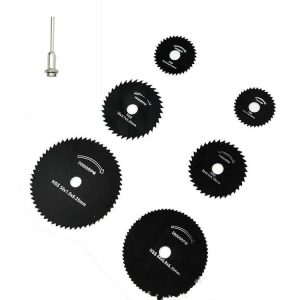 7 PCS / Set Electric Grinder Saw Blade High Speed Steel Saw Blade Woodworking Saw Blade High Speed Steel Cutting Piece, Model: 11027