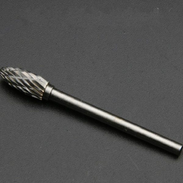 3x6MM Tungsten Steel Carbide Rotary Grinding Head Boring Cutter, Style: No. 5 curved round head - Image 2