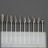 3x6MM Tungsten Steel Carbide Rotary Grinding Head Boring Cutter, Style: No. 5 curved round head - Image 6