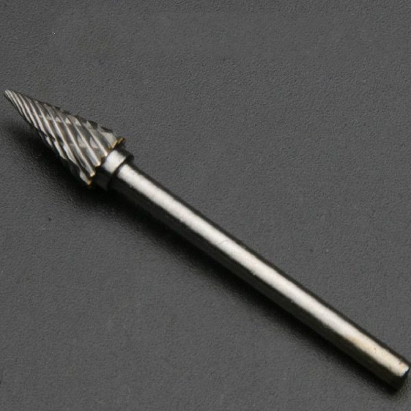 3x6MM Tungsten Steel Carbide Rotary Grinding Head Boring Cutter, Style: NO.9 point tapered tip - Image 2